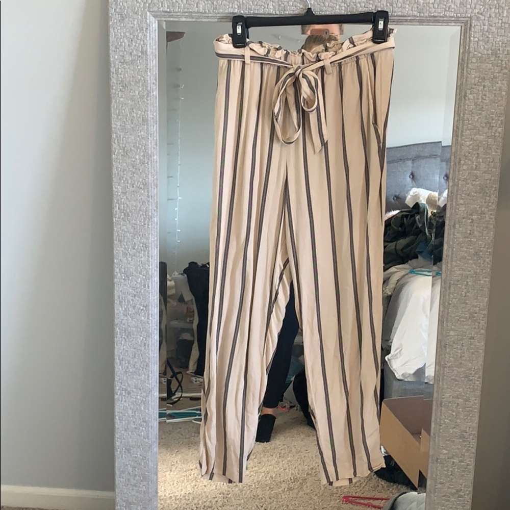 H&M stripped pants